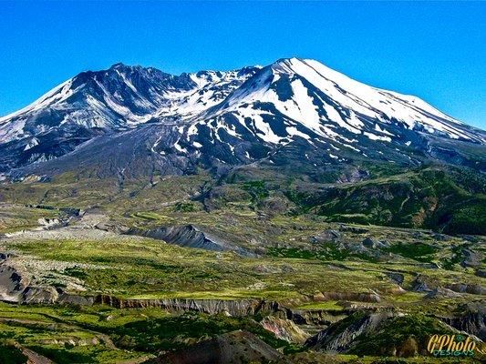 Mount Saint Helens in the Spring