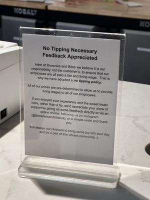 No tipping