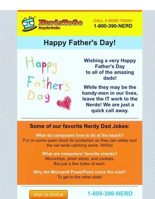 Happy Father's Day from NTG Richardson!!