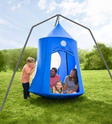 Our family hugglepod lets the whole family hang out together!