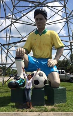 Giant Soccer Boy