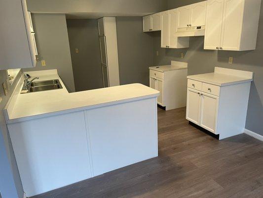 Refinished cabinets and floors