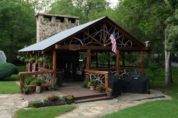 We have a BBQ Grill and a BlackStone flat-top griddle for our guests to use.