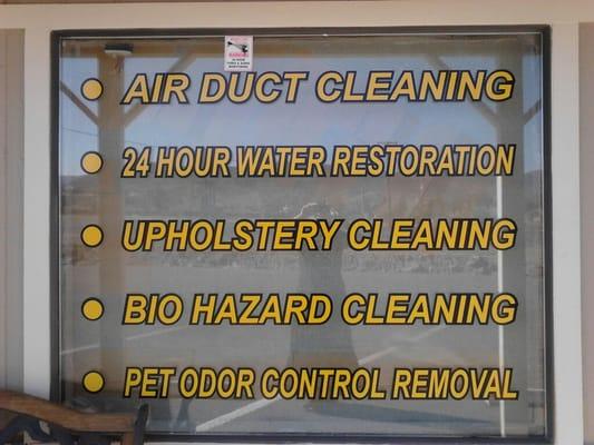 Just a few off the many services we provide