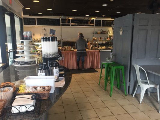 Coffee bar and ordering area