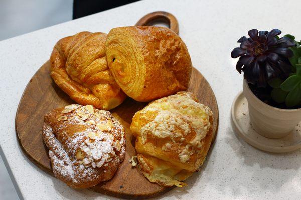 Arley's Assorted Croissants: Butter, Almond, Choco, & Ham n' Cheese!