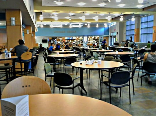 Inside cafeteria