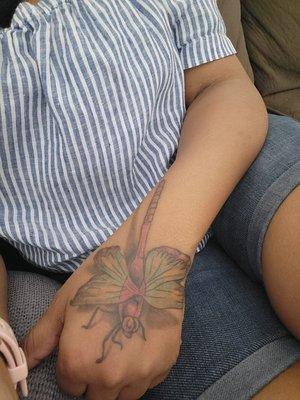 Dragonfly cover-up