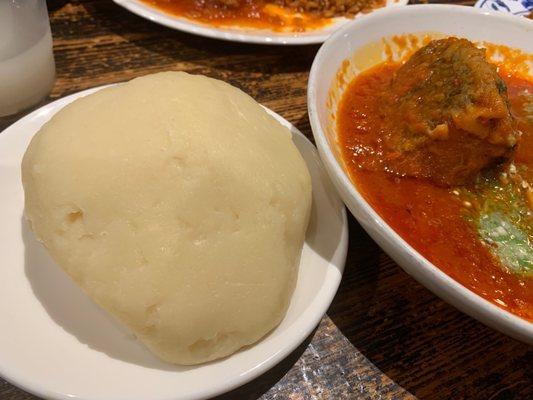 Fresh White Yam Fufu