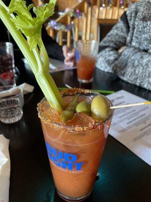 Delicious Bloody Mary!  Crystal knows how to make them taste scrum-diddly-umptious!