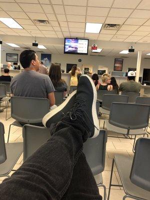 Just waiting for my turn at the DMV...