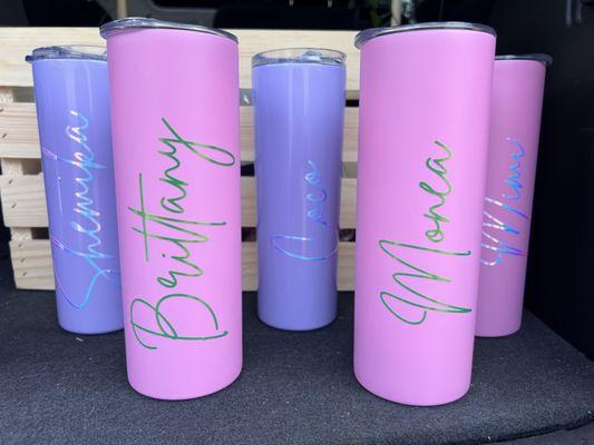 Personalized Tumblers with names