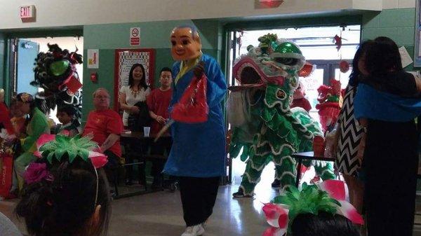 Chinese New year celebration dragon dance