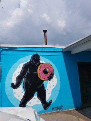 Al's Donut Gorilla by JD Coles on the east wall