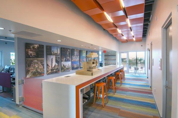 Part of the second floor of TSK Architects offices in Henderson, Nevada.