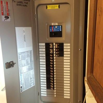 200-amp load center panel installation
 by R. Otto