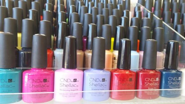 CND UV gel nails polish.