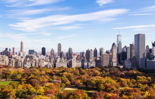 The view from a luxury NYC apartment at The Grand Tier in Upper West Side Manhattan