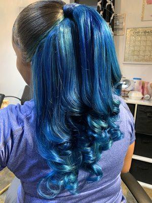 Peakaboo Blue quick weave!!