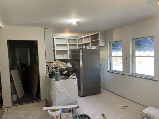 Beginning phase of kitchen/dining room remodel.