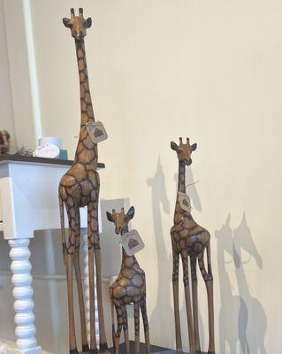 Hand crafted giraffes made in Kenya