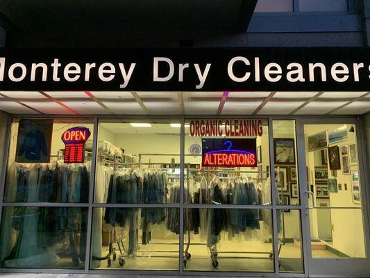 Entrance to Monterey Dry Cleaners