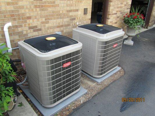 Two new Bryant units installed