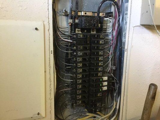 Electrical service panel inspection