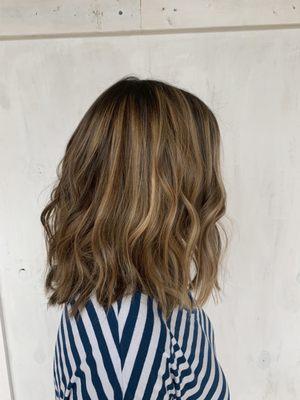 blonde balayage & cut by Terra Jenkins @terralynnhair