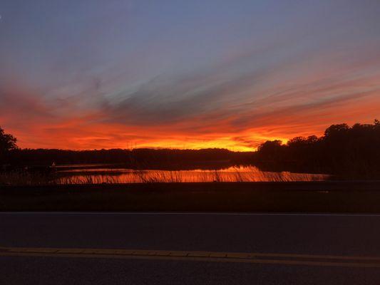 Sunset on Lake Gaston