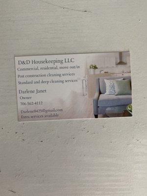 D And D Housekeeping