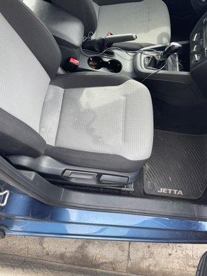 Interior cleaning before and after