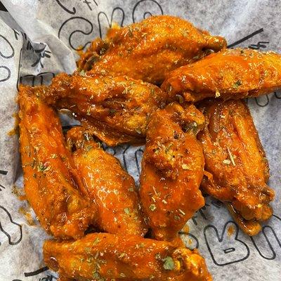 Honey Lemon Pepper Hot Wings