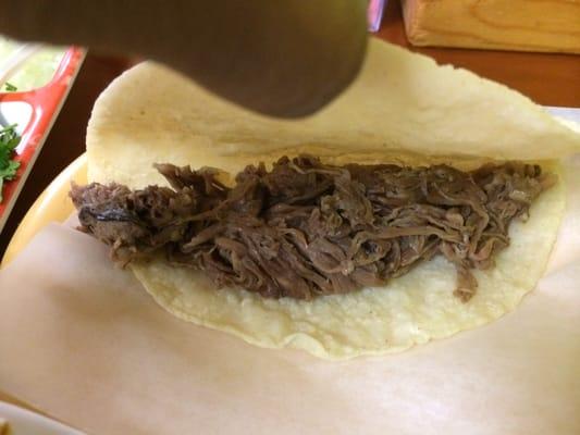 Barbacoa taco