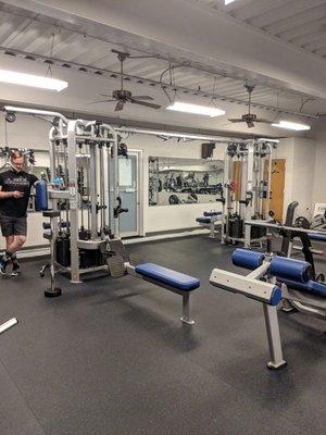 All new equipment in the weight room