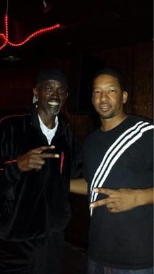 Mello and the birthday boy..,former Chicago Bull Craig Hodges on his bday.