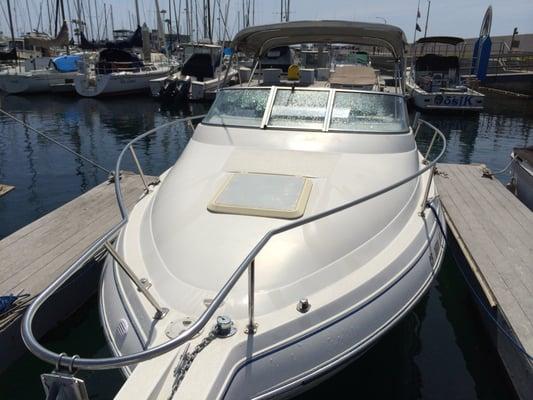 This boat is serviced by King Harbor Marine Center.