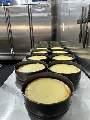 Just a few New York style Cheesecakes.