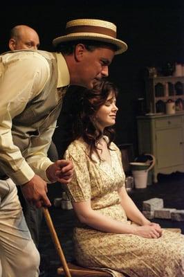 David Dubov, Doug Krehbel, & Rebecca Ellis in Dancing at Lughnasa, 2012, directed by Craig Allen Mummey, QTC