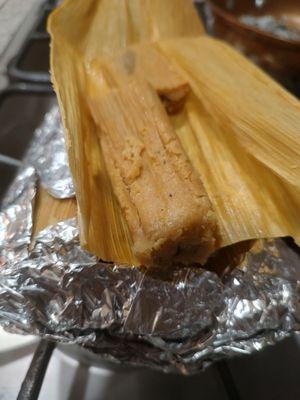 Mixed pork/beef mild tamales