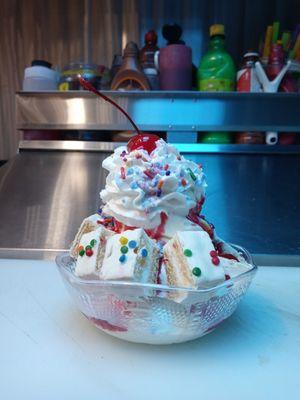 Birthday cake sundae.