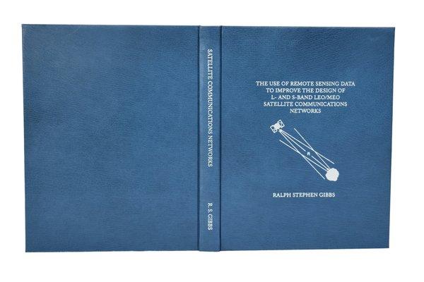 Hardcover dissertation binding in leather