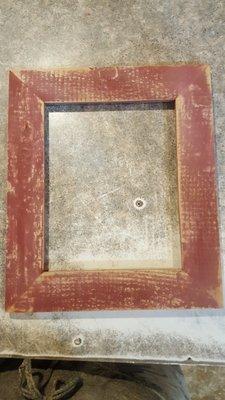 Barn Red barnwood frame