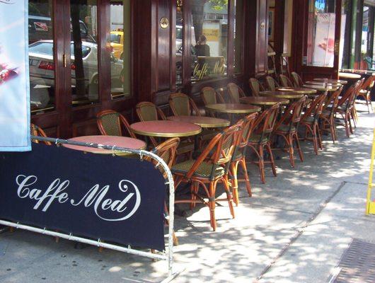 RATTAN CHAIR SAND BISTRO TABLES