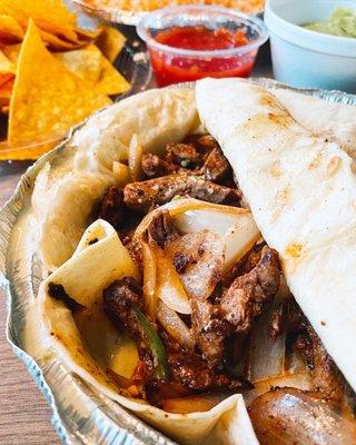 Philly Cheesesteak tacos