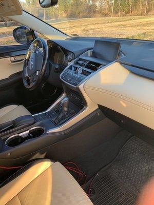 Interior of Lexus NX200T