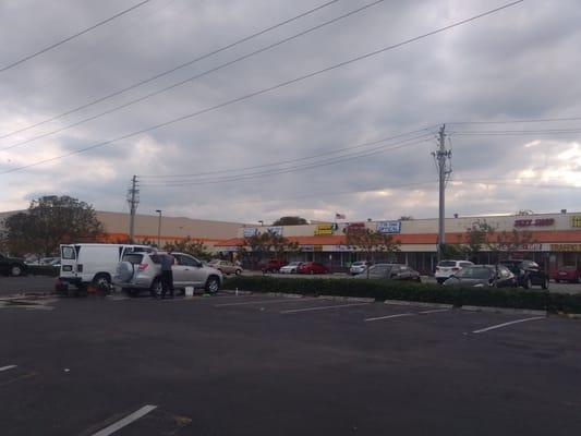 parking lot car washes dingy stores, you know that means, beggars, crooks, folks watching you an your car