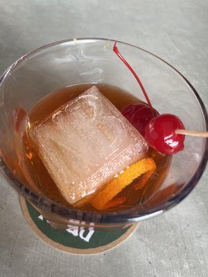 Old Fashioned with the NB specialty ice cube