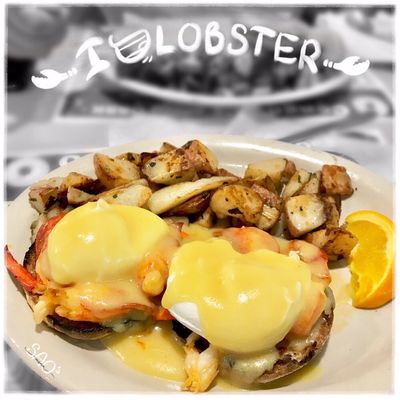 Lobster eggs benedict