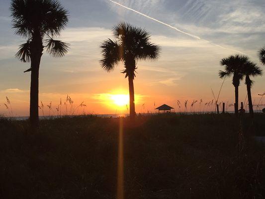 Sunset during our annual retreat on St Pete Beach